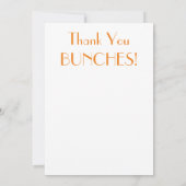 SONNENBLUMEN DANKESKARTE (Rückseite)