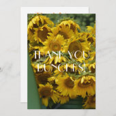 SONNENBLUMEN DANKESKARTE (Vorne/Hinten)