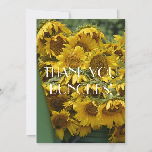 SONNENBLUMEN DANKESKARTE (Vorderseite)