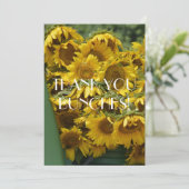 SONNENBLUMEN DANKESKARTE (Stehend Vorderseite)