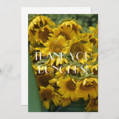 SONNENBLUMEN DANKESKARTE (Vorne/Hinten)