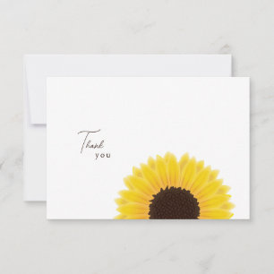 Sonnenblumen Dankeskarte RSVP Karte