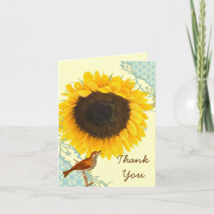 Sonnenblumen Dankeskarten Dankeskarte
