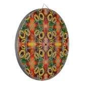 Sonnenblumen Dart Board - Malerei Dartscheibe (Vorderseite Links)