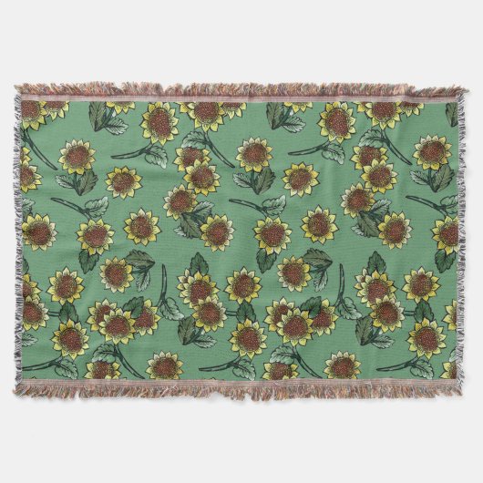 Sonnenblumen Decke (Vorderseite)