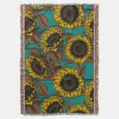 Sonnenblumen Decke (Vorderseite Vertikal)