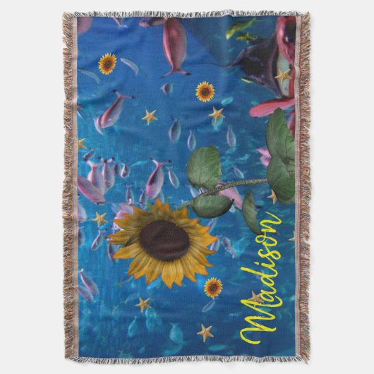 Sonnenblumen Decke (Vorderseite Vertikal)