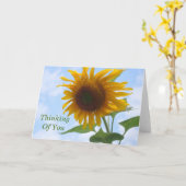 Sonnenblumen Denken Sie an Ihre Karte (Gelbe Blume)