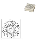 Sonnenblumen des Dekos Gummistempel (Stempel)