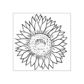 Sonnenblumen des Dekos Gummistempel (Prägung)