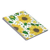 Sonnenblumen-Design – Helle Blumenillustration Notizblock (Rechte Seite)