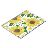 Sonnenblumen-Design – Helle Blumenillustration Notizblock (Linke Seite)