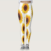 Sonnenblumen-Design Leggings (Vorderseite)