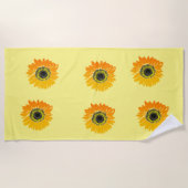 Sonnenblumen Design Strandtuch (Vorderseite)