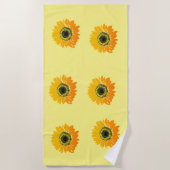 Sonnenblumen Design Strandtuch (Vorderseite)