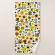 Sonnenblumen Designer Beach Badetuch Handtuch Rag