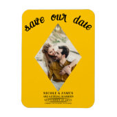 Sonnenblumen Diamond Foto Hochzeit speichern das D Magnet (Vertikal)