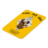 Sonnenblumen Diamond Foto Hochzeit speichern das D Magnet (Linke Seite)