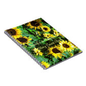 Sonnenblumen, die Gast-Buch Wedding sind Notizblock (Rechte Seite)