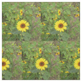 Sonnenblumen, die im Wind blühen, Baumwollmaterial Stoff (Muster)