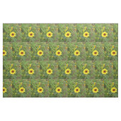 Sonnenblumen, die im Wind blühen, Baumwollmaterial Stoff (Fat Quarter (45,7 x 55,9 cm))