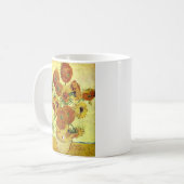 Sonnenblumen, die Van Gogh malen Kaffeetasse (Vorderseite Links)