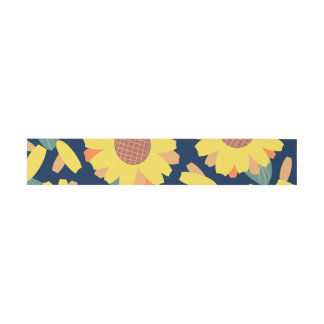 Sonnenblumen-Doodles Einladungsbanderole
