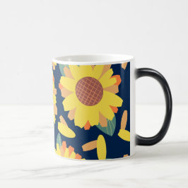 Sonnenblumen-Doodles Verwandlungstasse