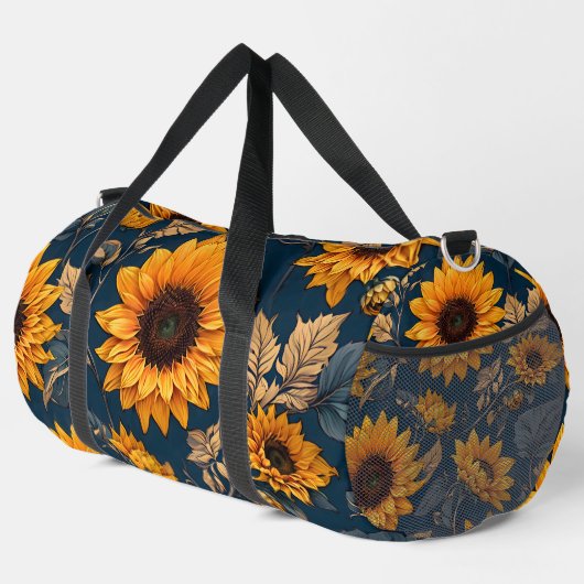 Sonnenblumen Duffle Bag (Rechte Ecke)
