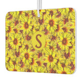 Sonnenblumen-Duftbaum Autolufterfrischer (Links)