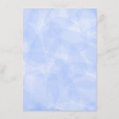 Sonnenblumen, dunkelblaue Rose - Details zum Hochz Begleitkarte (Rückseite)