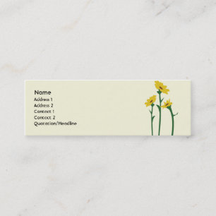Sonnenblumen - dünn mini visitenkarte