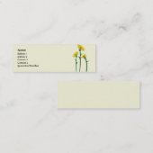 Sonnenblumen - dünn mini visitenkarte (Vorne/Hinten)