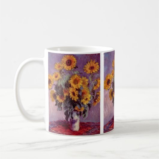 Sonnenblumen durch Claude Monet Kaffeetasse (Links)