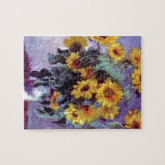 Sonnenblumen durch Claude Monet Puzzle (Horizontal)