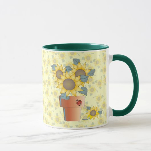 SONNENBLUMEN durch SHARON SHARPE Tasse (Rechts)