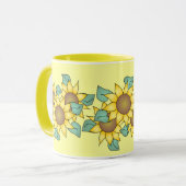 SONNENBLUMEN durch SHARON SHARPE Tasse (Vorderseite Links)