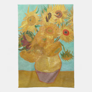 Sonnenblumen durch Van Gogh Handtuch