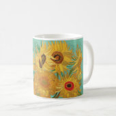 Sonnenblumen durch Van Gogh Kaffeetasse (VorderseiteRechts)