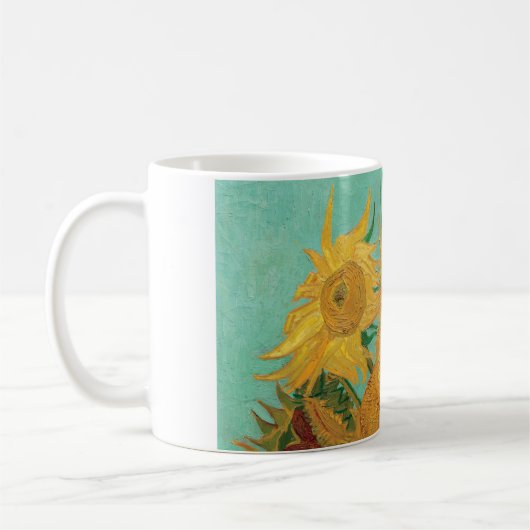 Sonnenblumen durch Van Gogh Kaffeetasse (Links)