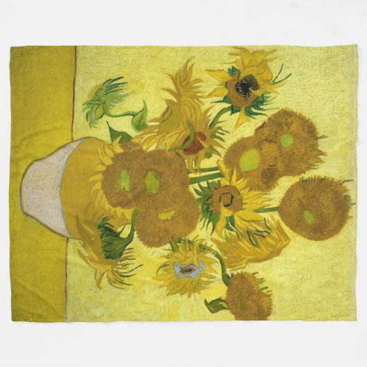 Sonnenblumen durch Vincent van Gogh Fleecedecke (Vorderseite (Horizontal))