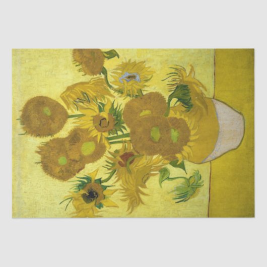 Sonnenblumen durch Vincent van Gogh Seidenpapier (Vorderseite)