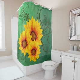 Sonnenblumen Duschvorhang