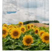 Sonnenblumen Duschvorhang (Vorderseite)