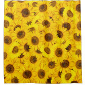 Sonnenblumen Duschvorhang (Vorderseite)