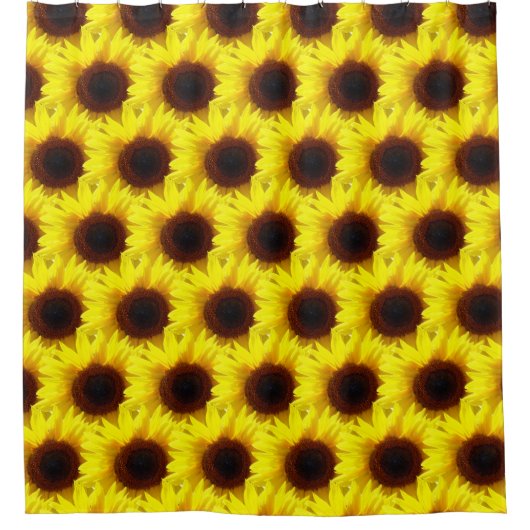 Sonnenblumen Duschvorhang (Vorderseite)