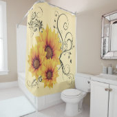 Sonnenblumen Duschvorhang (Beispiel)