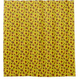Sonnenblumen-Duschvorhang Duschvorhang