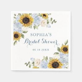 Sonnenblumen Dusty Blume Grüne Personalisiert Serviette