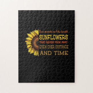 Sonnenblumen echte Freunde sind wie helle Sonnenbl Puzzle